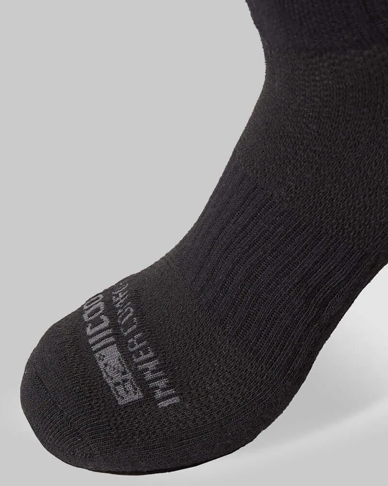 Men's Cool Comfort Ankle Running Sock, 6-Pack - Black