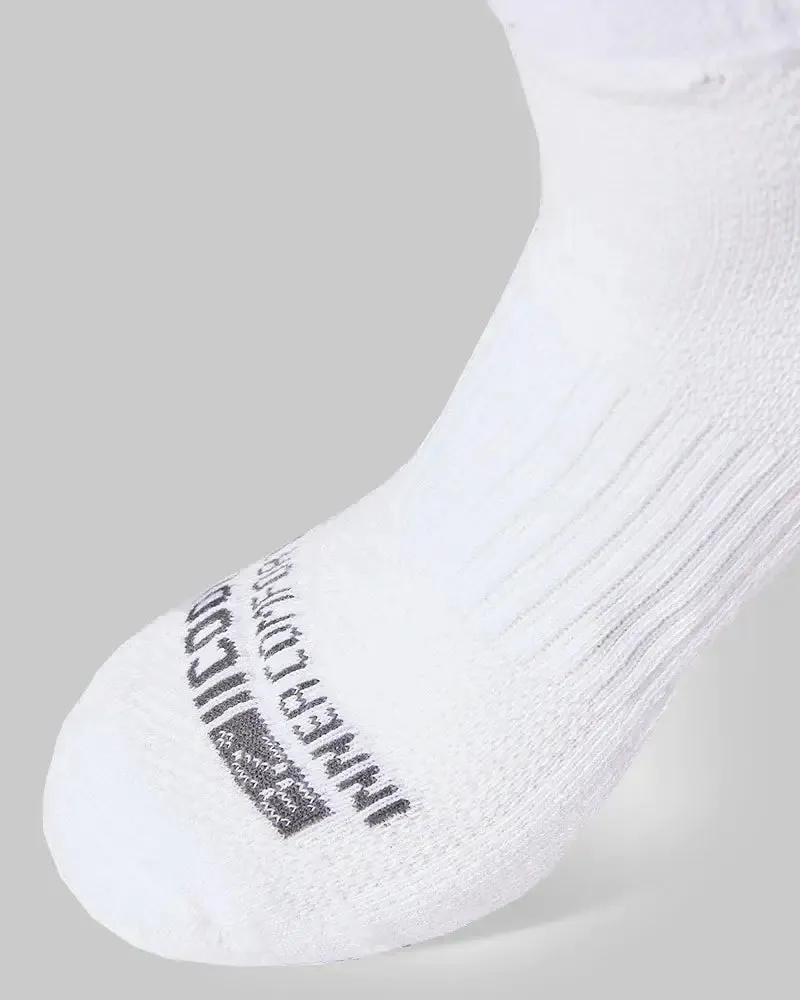 Men's Cool Comfort Ankle Running Sock, 6-Pack - White