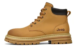 Men's Jeep Martin boots, gold