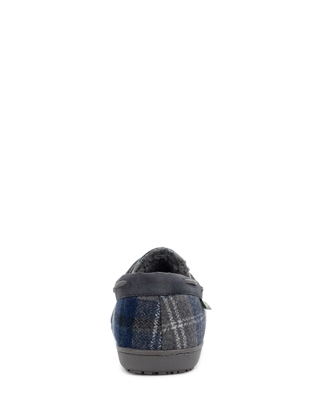 Men's Linden Plaid Moc Slipper - Navy