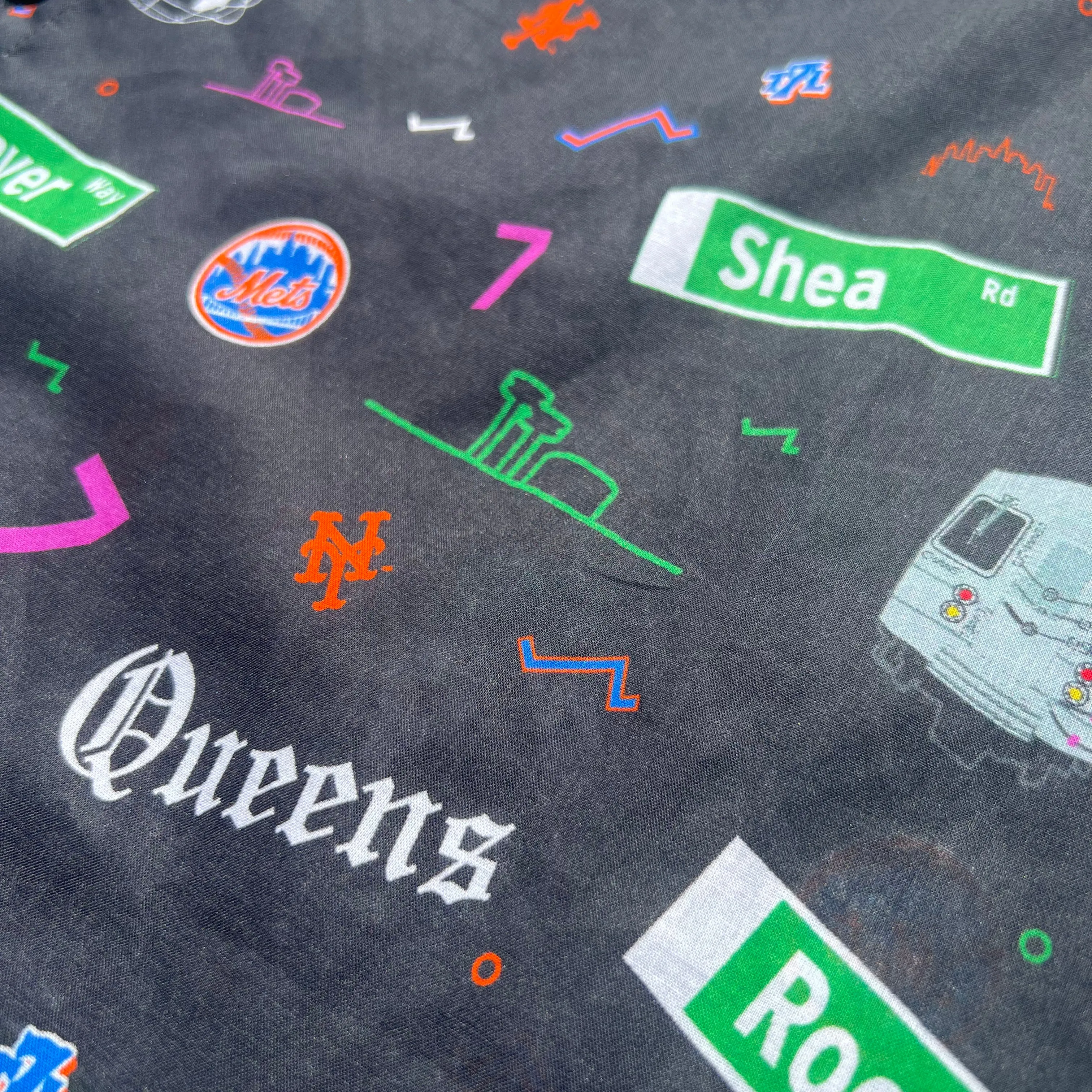 Mets "Queensboro" Button Up Shirt (BLACK)