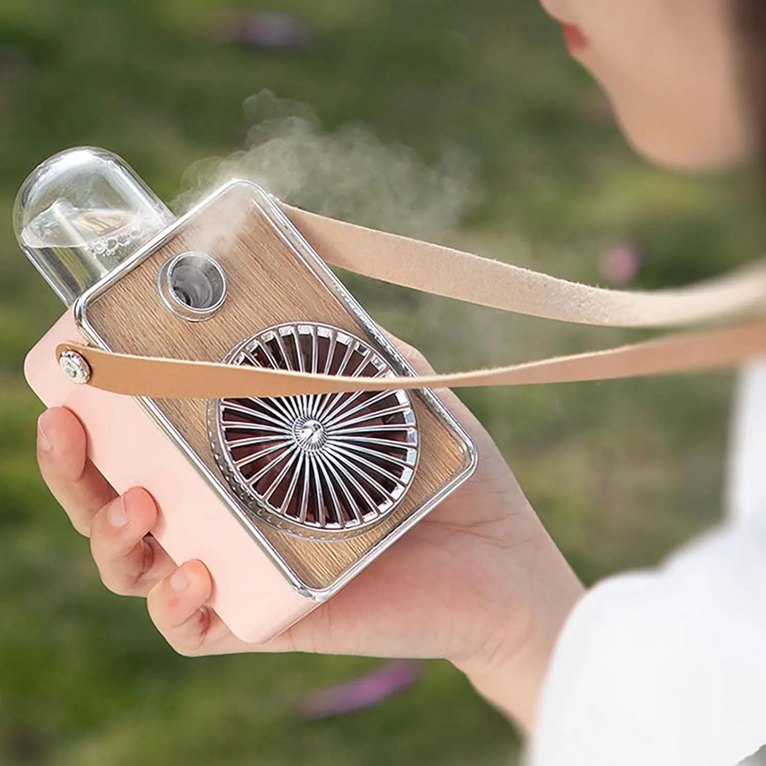 Mini Retro Rechargeable Mist Cooling Fan