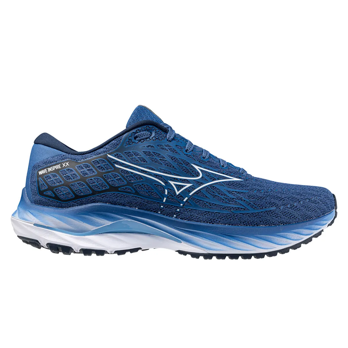 Mizuno Wave Inspire 20 Mens | Federal Blue/white/alaskan Blu