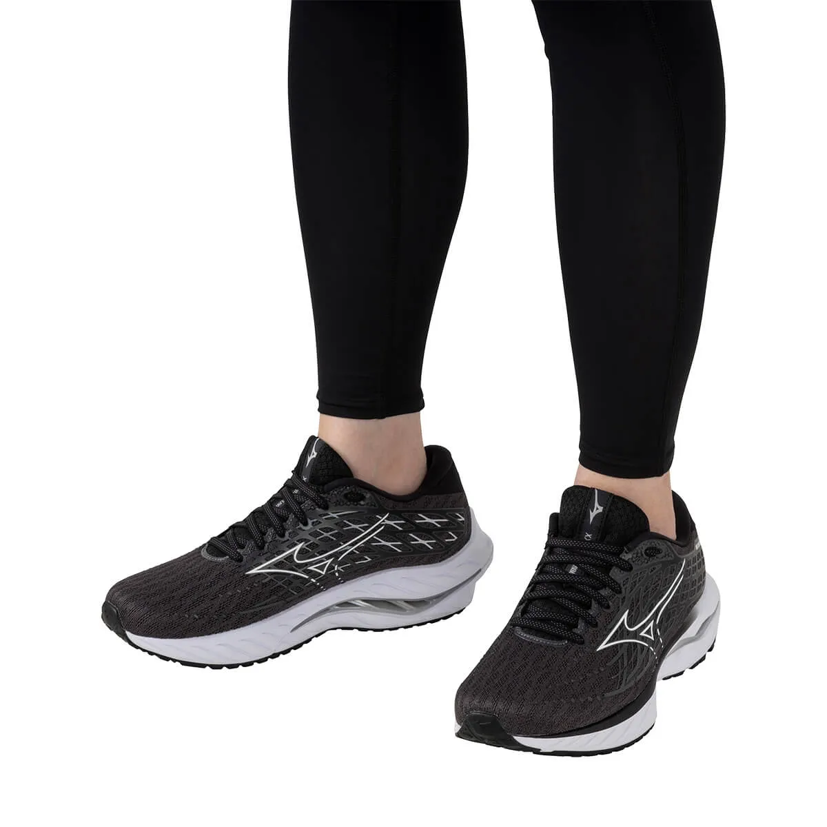 Mizuno Wave Inspire 20 Womens | Ebony/white/black