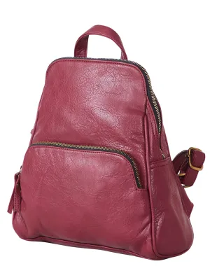 Mona B Convertible Daypack for Offices Schools and Colleges with Stylish Design for Women: Merlot