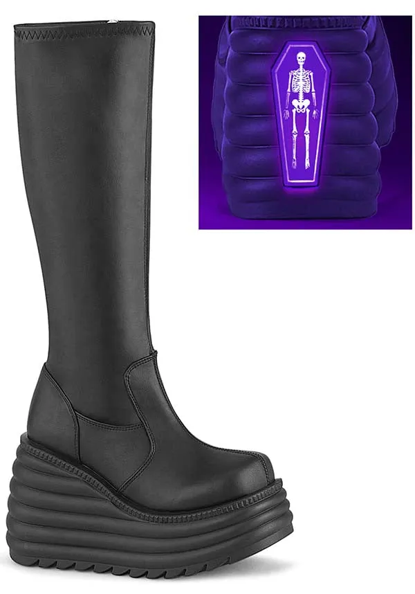 MORTE-300 [Black] | PLATFORM BOOTS [PREORDER]