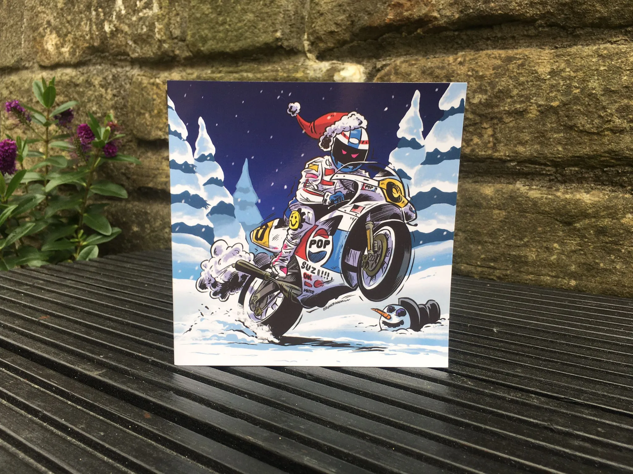 Motorcycle Christmas Cards