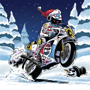 Motorcycle Christmas Cards