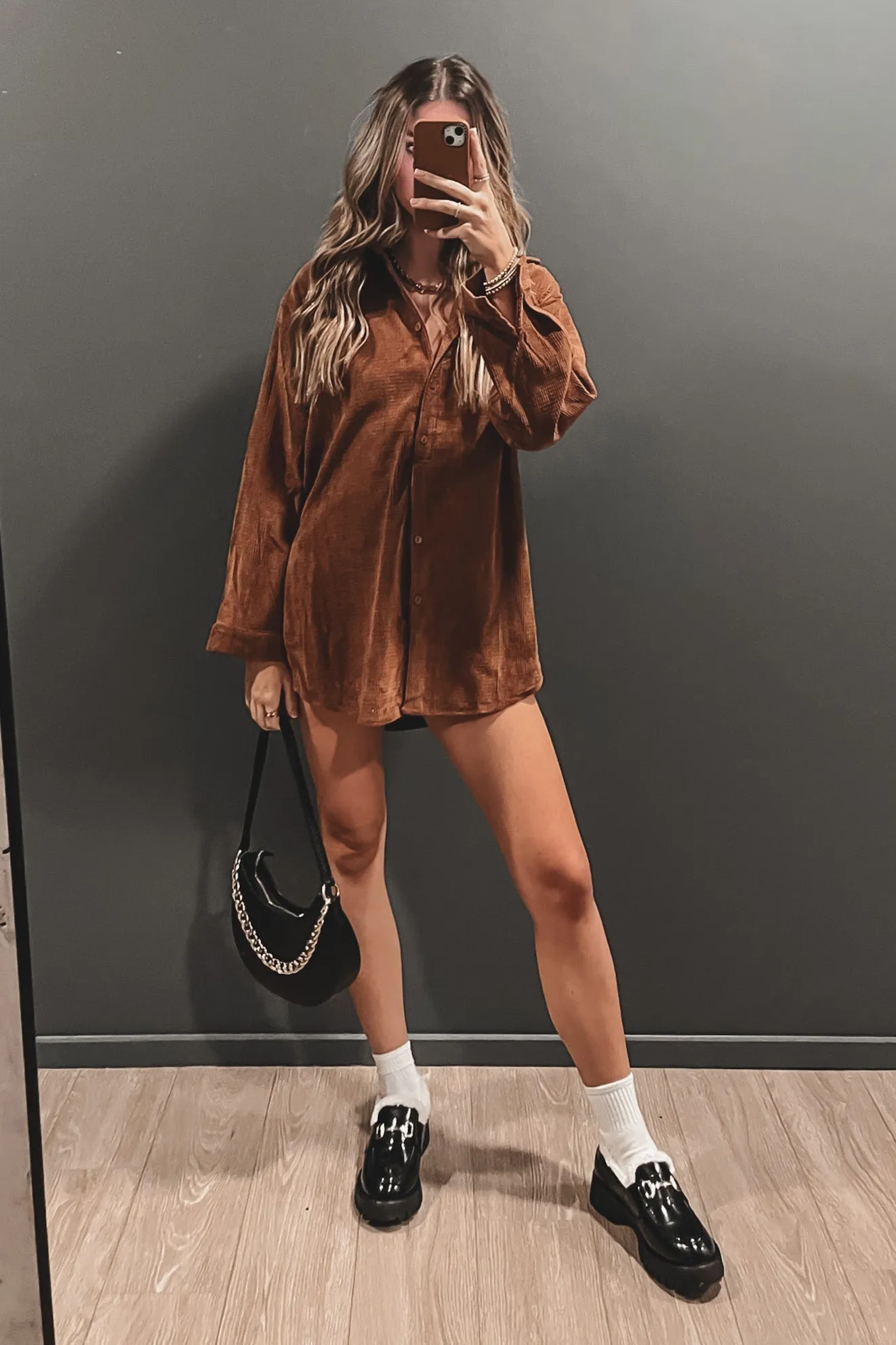 My Girl's So Cute Corduroy Oversized Romper