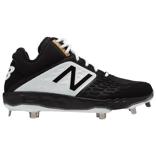 New Balance Fresh Foam Mid-Cut M3000v4 Metal Baseball Cleats: M3000v4