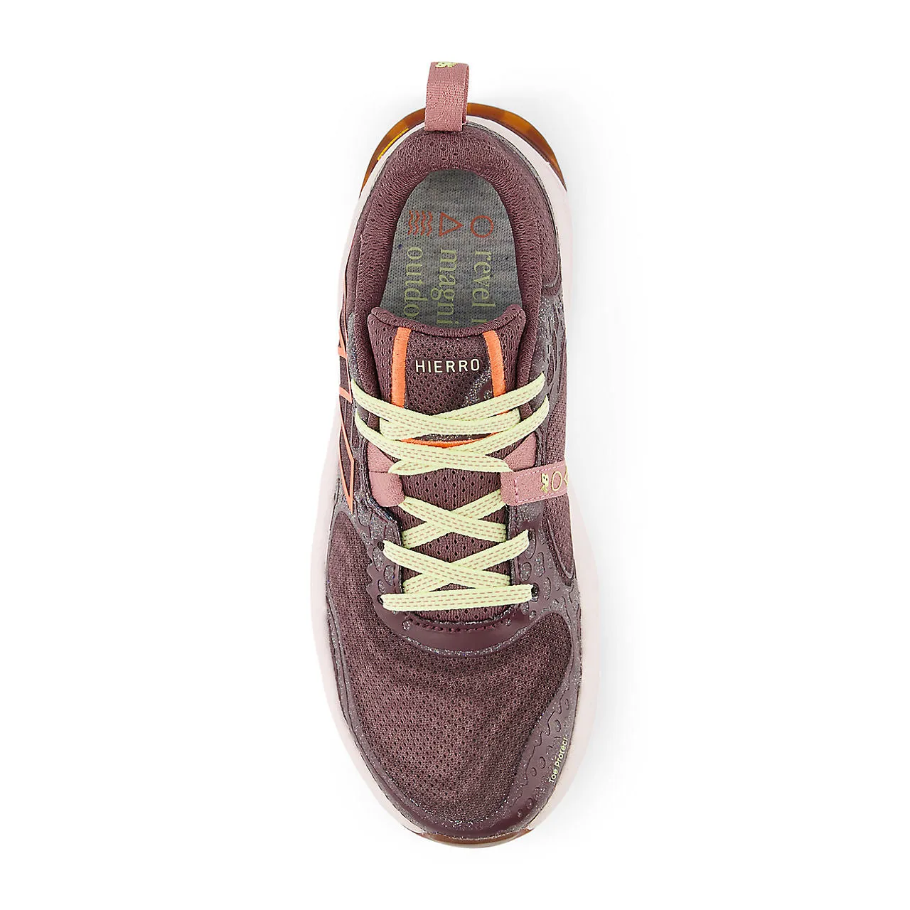 New Balance Fresh Foam X Hierro v8 (Womens) - Licorice with gulf red and pink granite