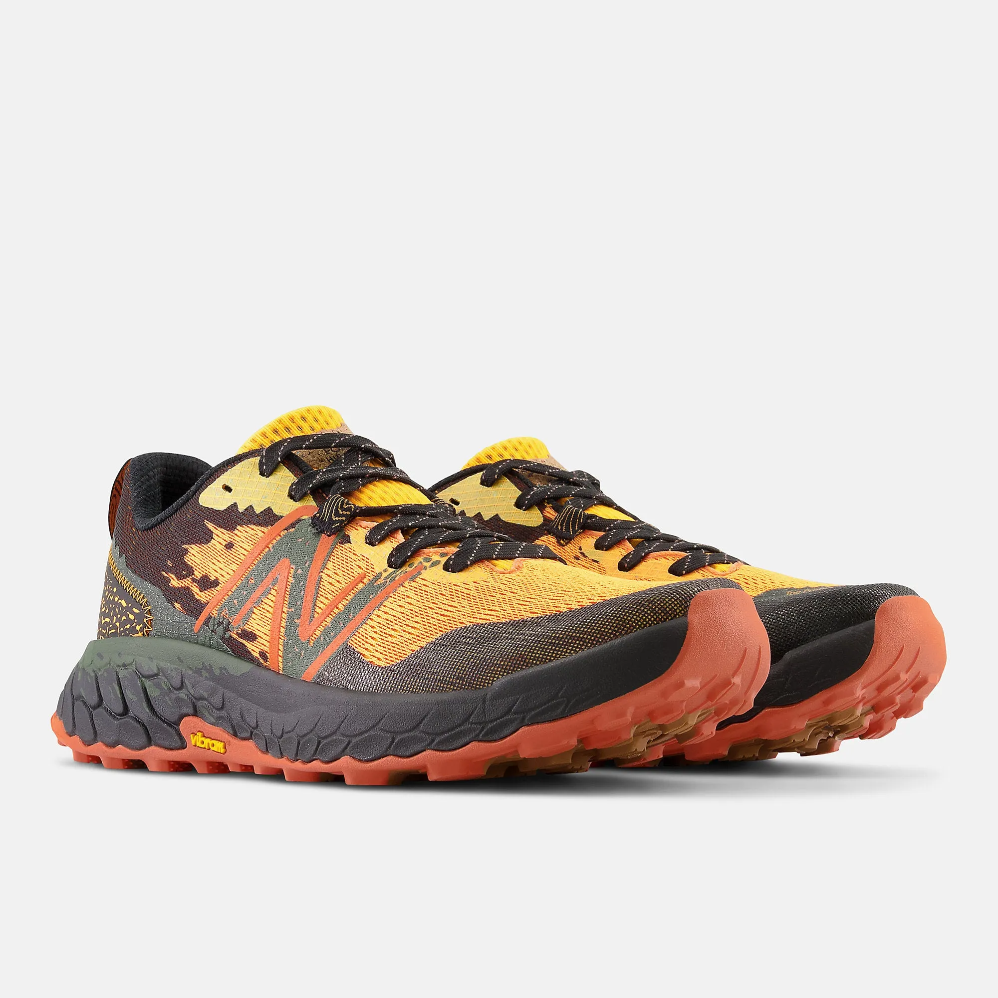 New Balance Mens Fresh Foam X Hierro v7 Trainers - Marigold / Black