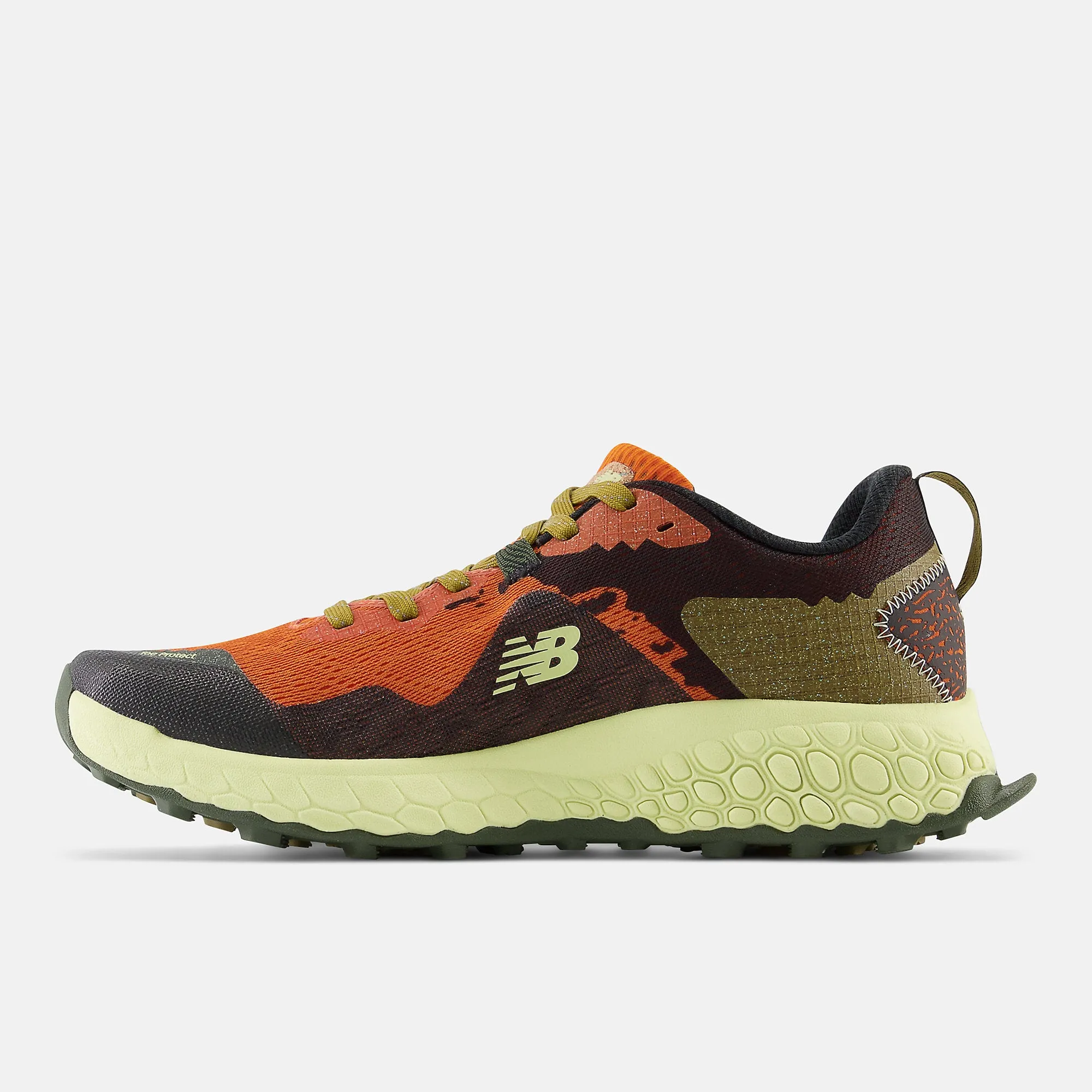 New Balance Mens Fresh Foam X Hierro v7 Trainers - Orange / Olive