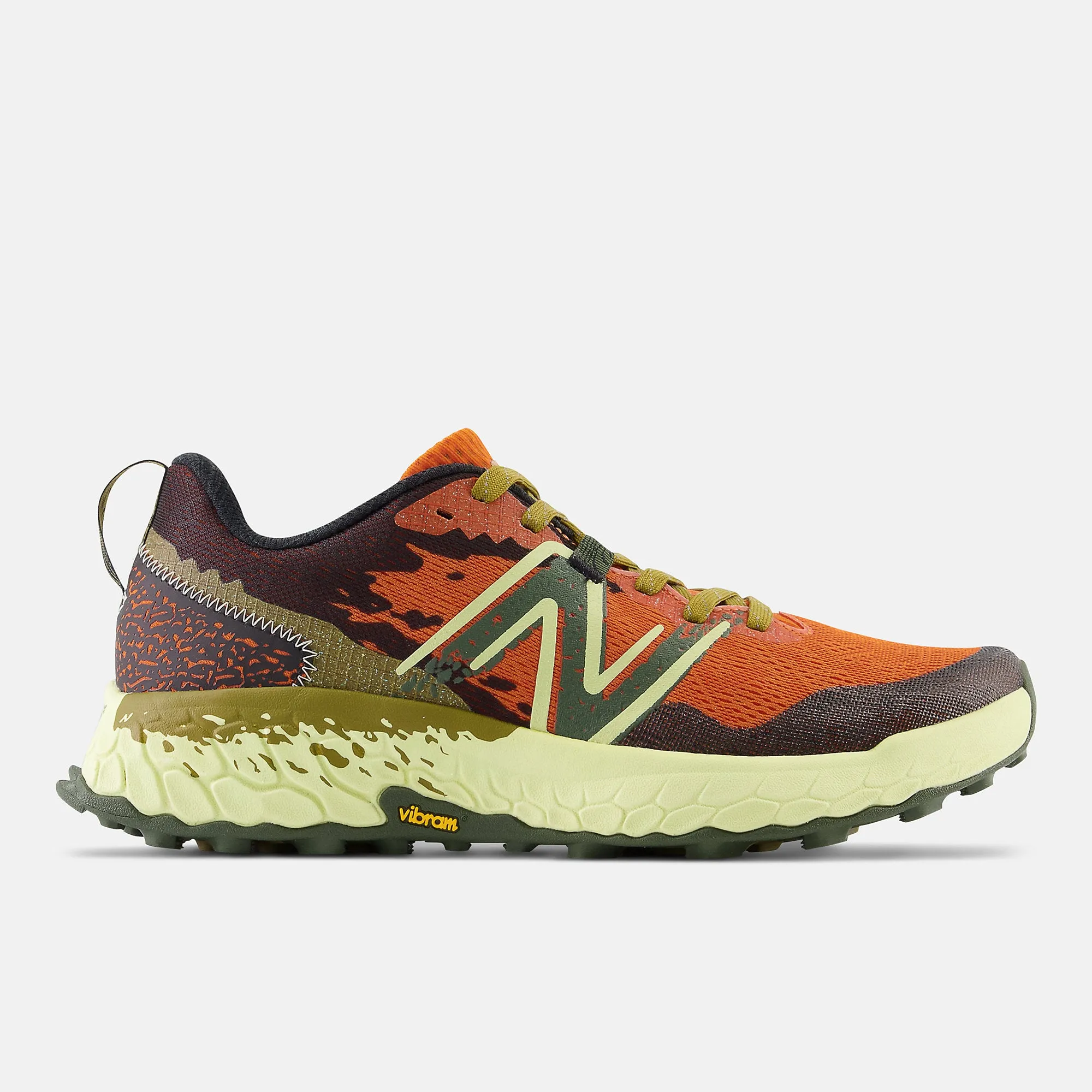 New Balance Mens Fresh Foam X Hierro v7 Trainers - Orange / Olive