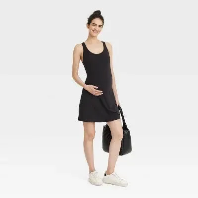 New - Isabel Maternity Women's Midi Active Dress with Shorts