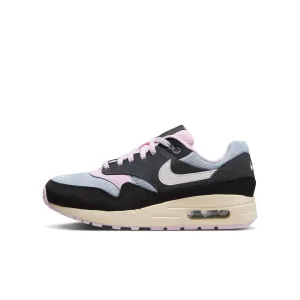 Nike Air Max 1 "Black Anthracite pink Foam" - Boy's Grade School