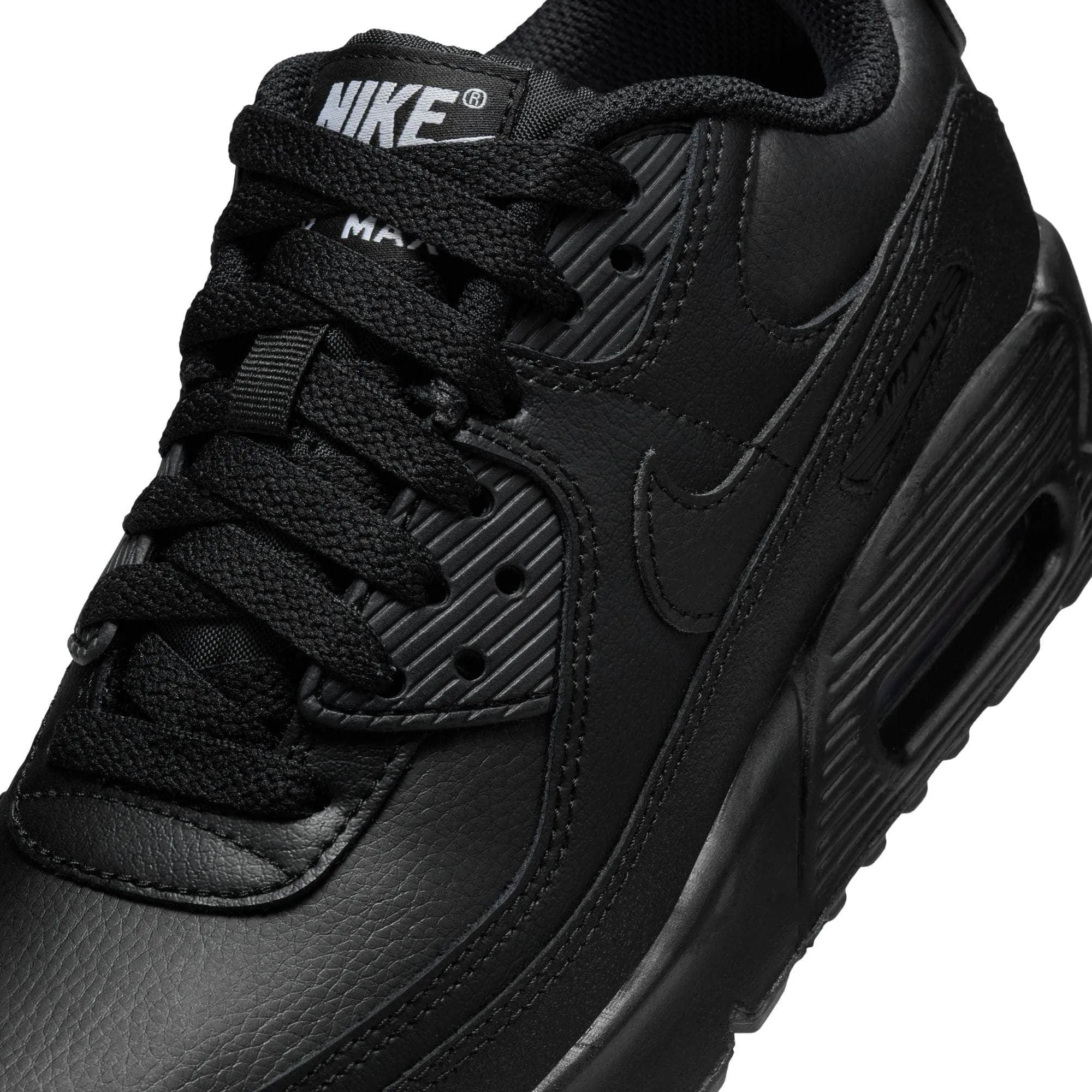 Nike Air Max 90 "Triple Black" - Boy's GS