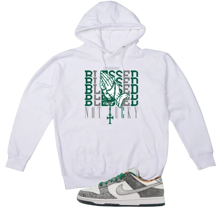 Nike Dunk Low Premium Philly White T-Shirt (Blessed not lucky)| illcurrency