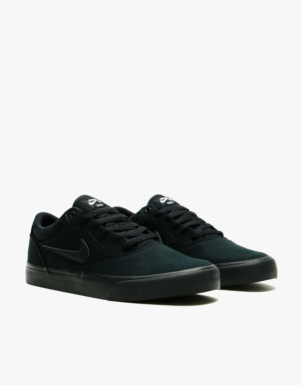 Nike SB Chron 2 Canvas Skate Shoes - Black/Black-Black