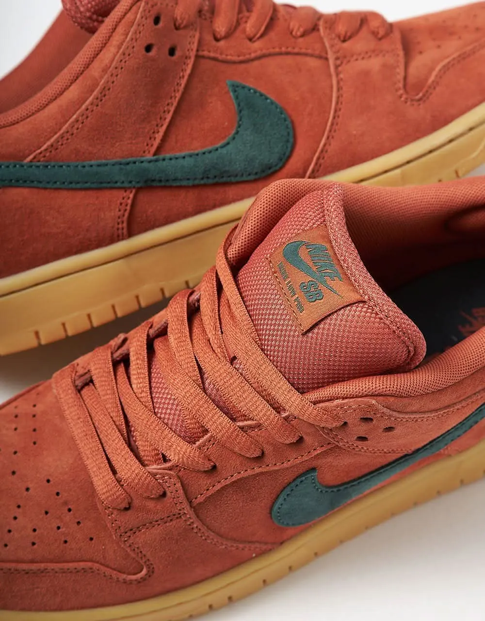 Nike SB Dunk Low Pro Skate Shoes - Burnt Sunrise/Vintage Green