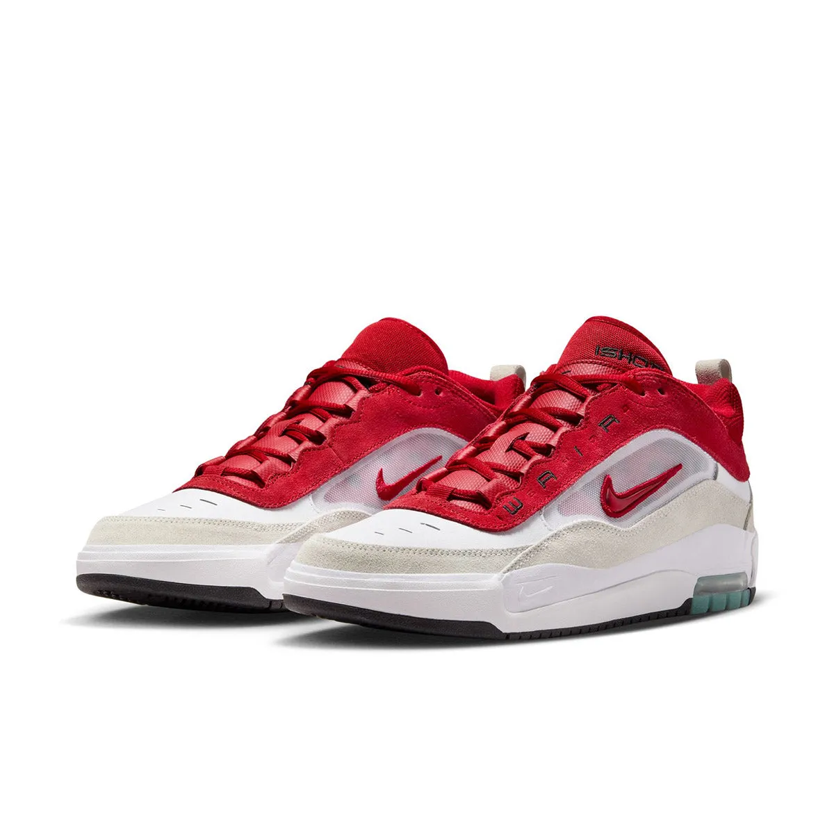 Nike SB - Ishod Air Max Shoes White/Summit White/Varsity-Red/Varsity Red