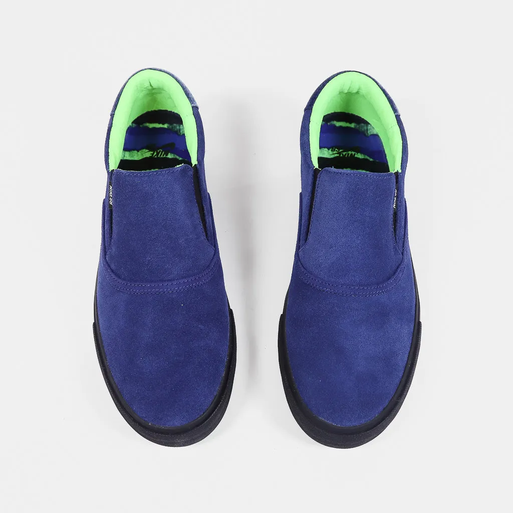 Nike SB - Leo Baker Verona Slip On Shoes - Blue Void / Black / Electric Green