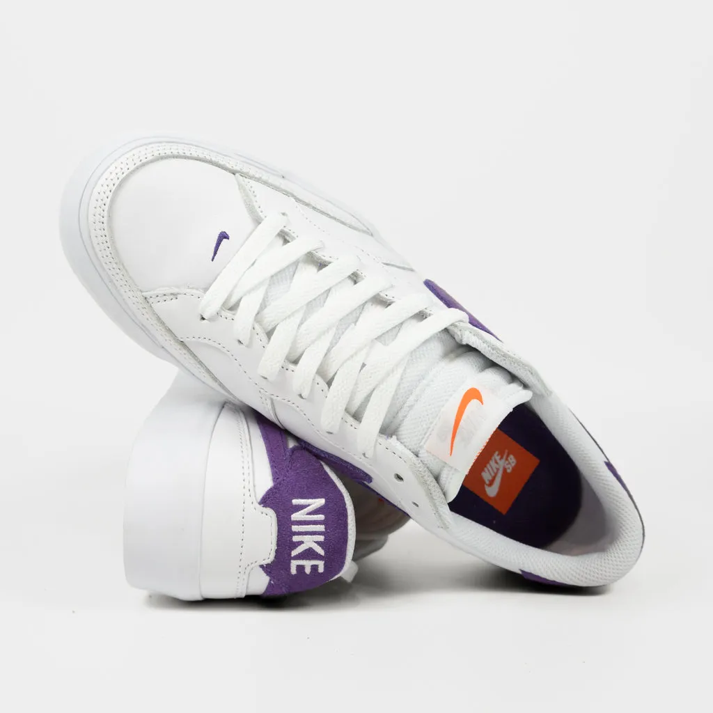 Nike SB - Pogo Plus Orange Label Shoes - White / Court Purple - White