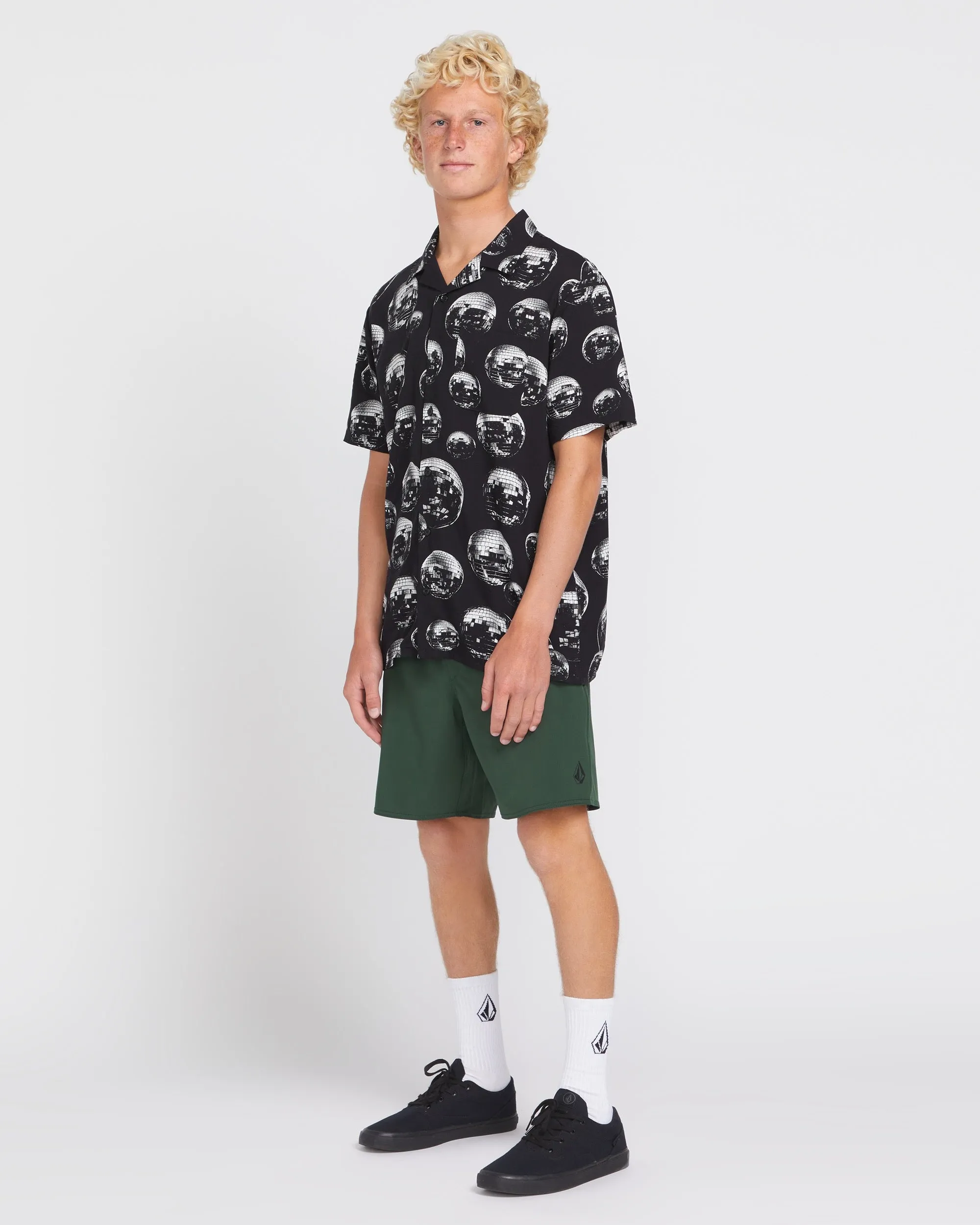 Packed Up Woven Short Sleeve Shirt - Black