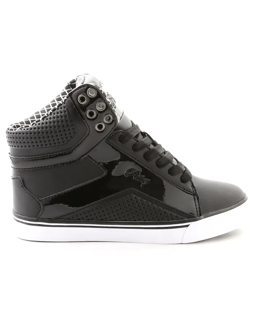 Pastry Pop Tart Grid Hip Hop Dance Sneakers - Girls/Boys - Black/White