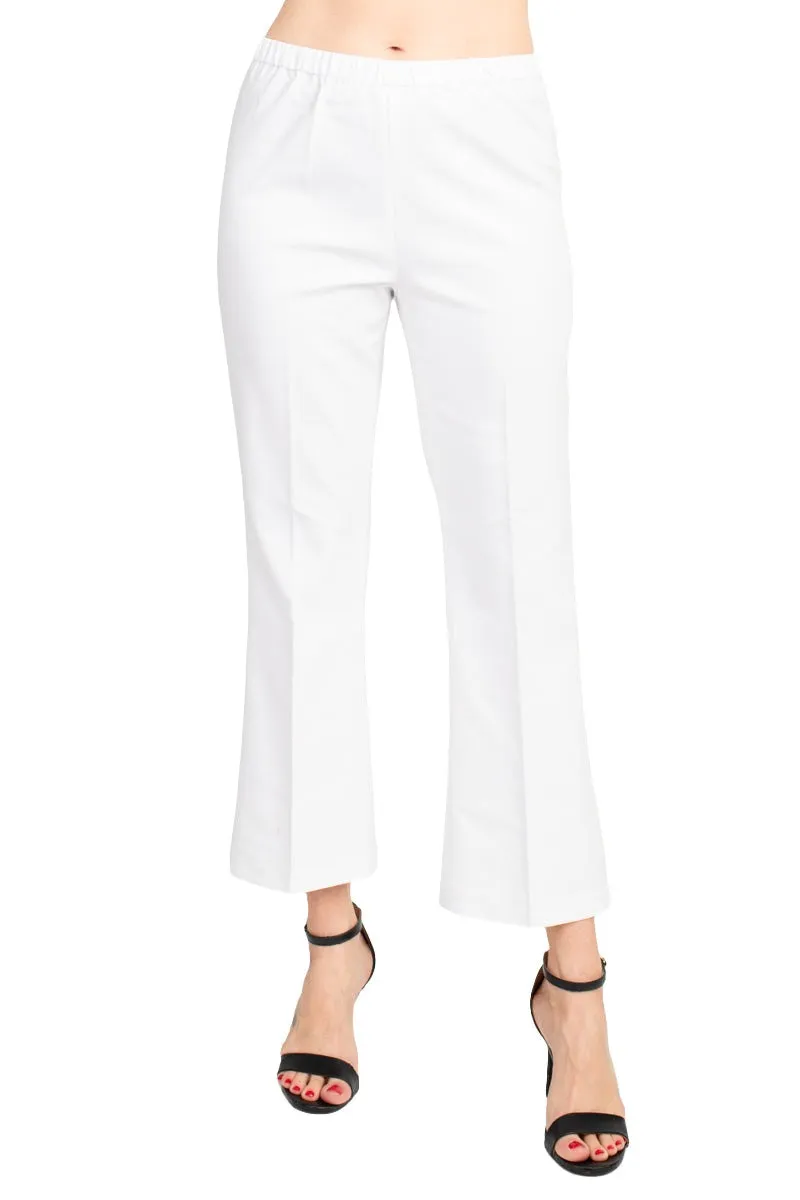 Peace of Cloth Regan Crop Flare Stretch Cotton Pant