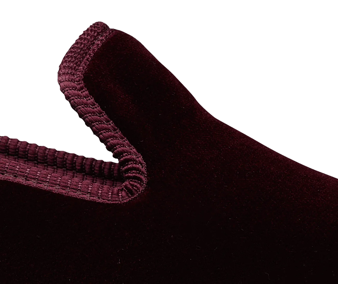 Plain Albert Burgundy Velvet