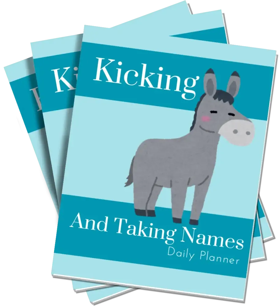 "Kicking and Taking Names" PLR Planner