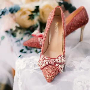 Red Bridal Court Shoes L00870010