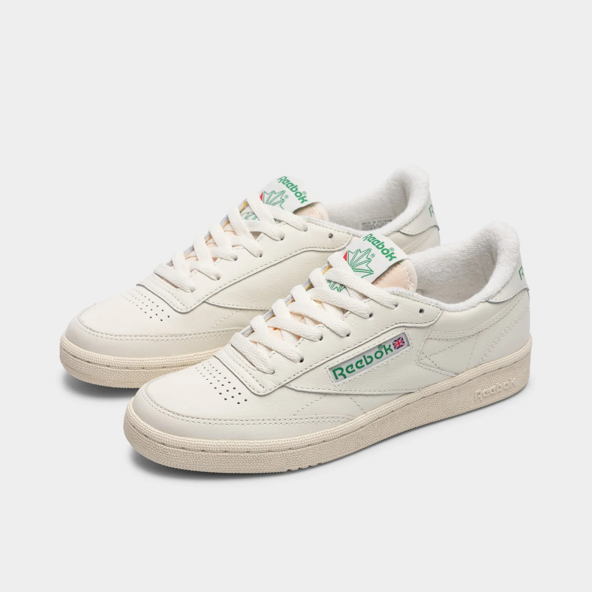 Reebok Womens' Club C 85 Vintage Chalk / Alabaster - Green