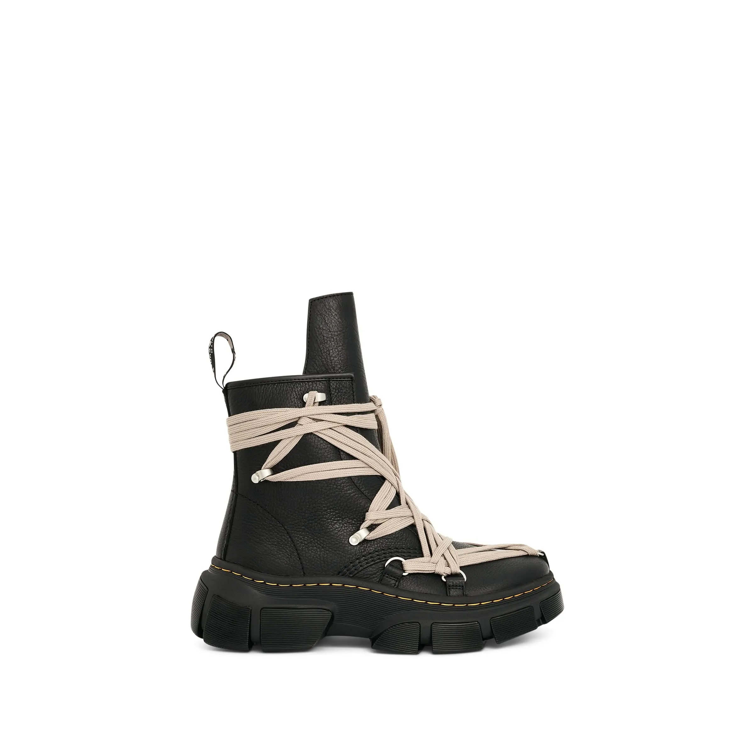 Rick Owens x Dr. Martens 1460 Mega Lace Boots in Black