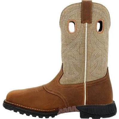 Rocky Men's Hi Wire 11" CT Waterproof Western Work Boot -Brown- RKW0425