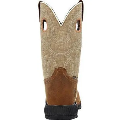 Rocky Men's Hi Wire 11" CT Waterproof Western Work Boot -Brown- RKW0425