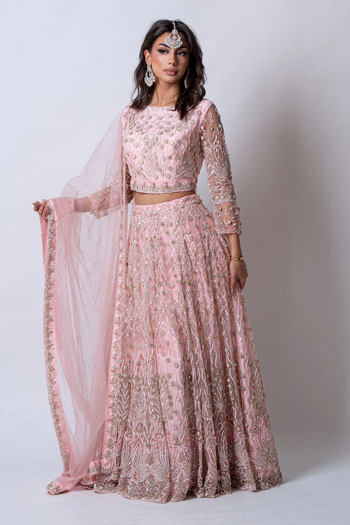 Rosalie - Bridal heavy Embellished Lehenga