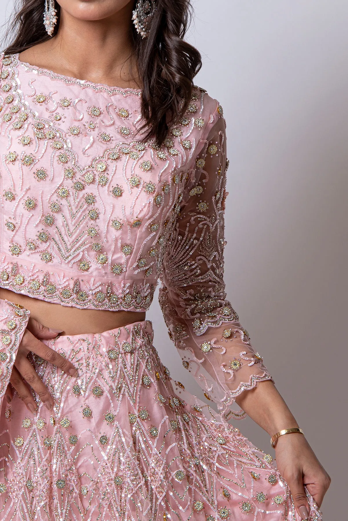 Rosalie - Bridal heavy Embellished Lehenga