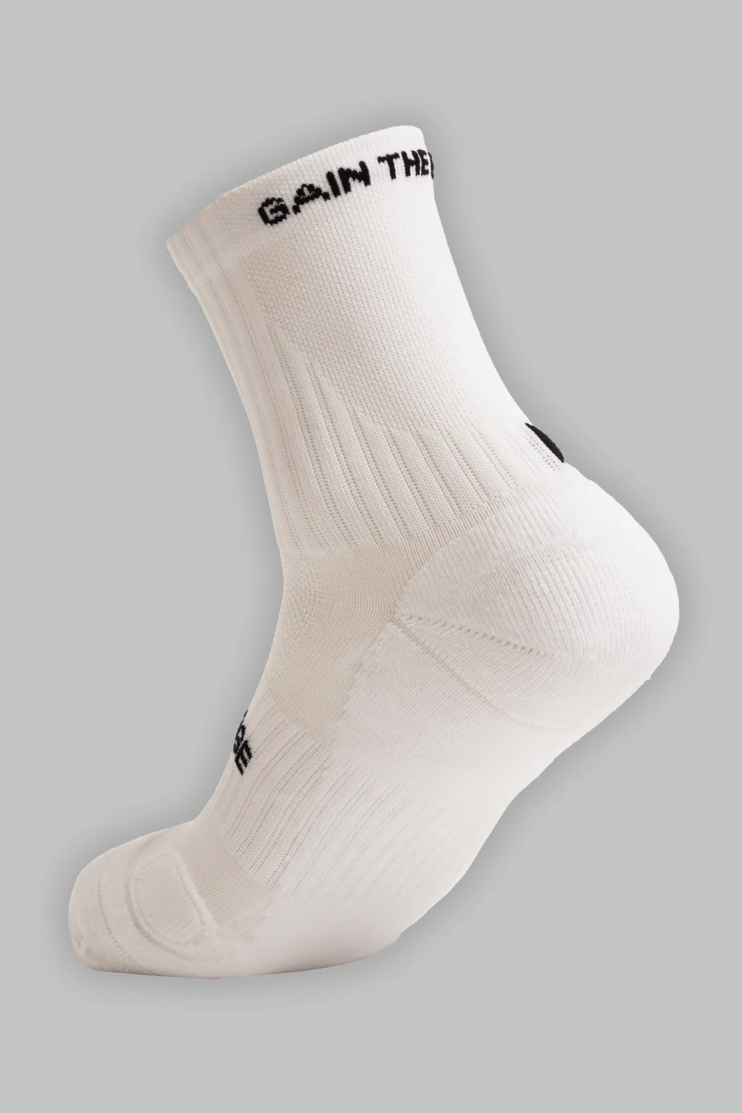 Running Socks Quarter Length - White