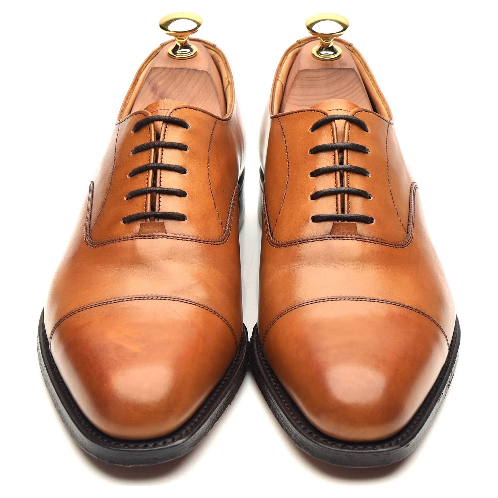 'Ruston' Tan Brown Leather Oxford UK 6 G