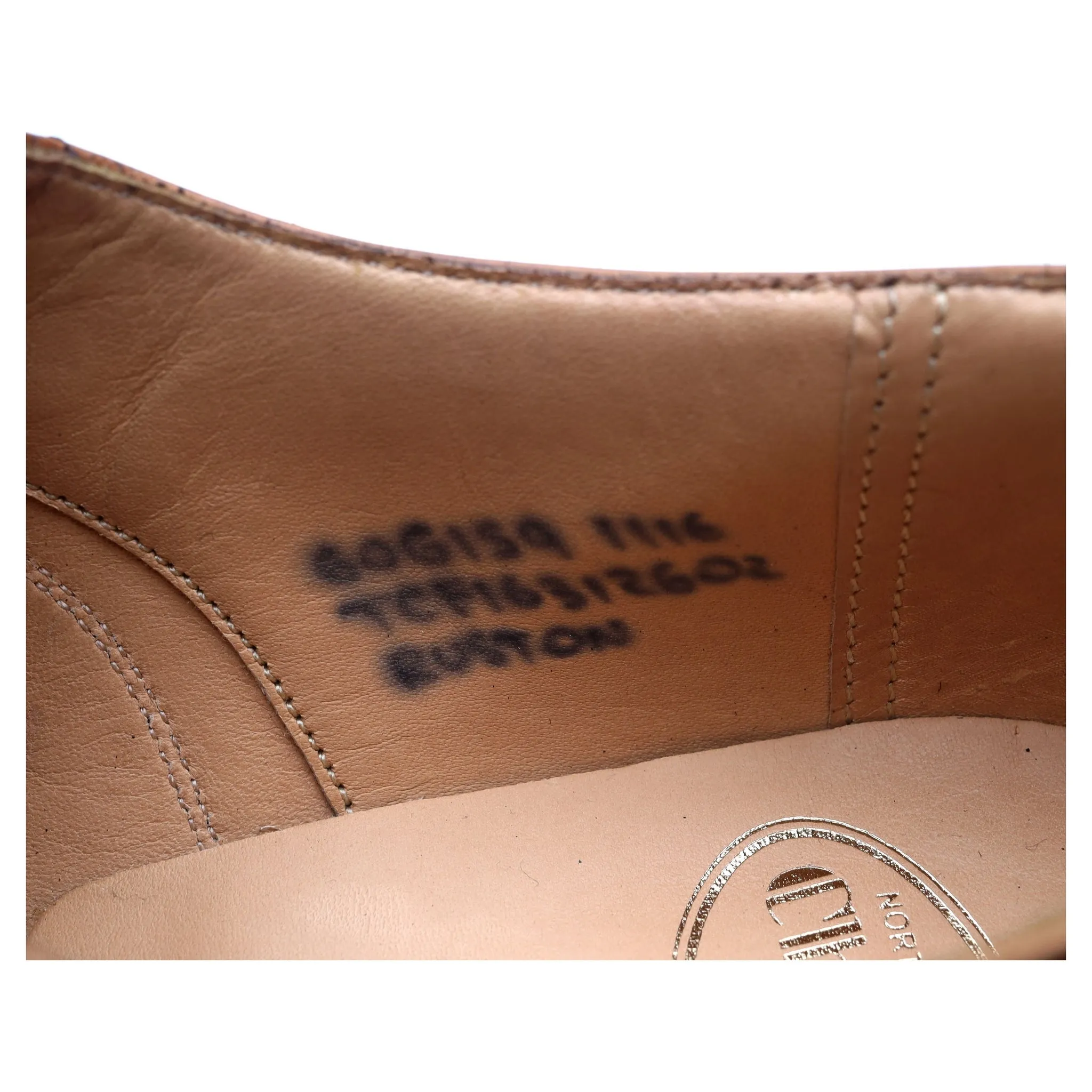 'Ruston' Tan Brown Leather Oxford UK 6 G