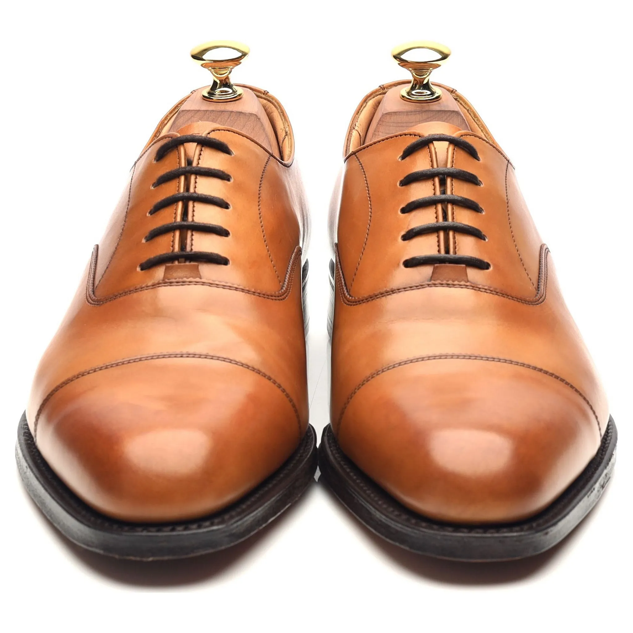 'Ruston' Tan Brown Leather Oxford UK 6 G