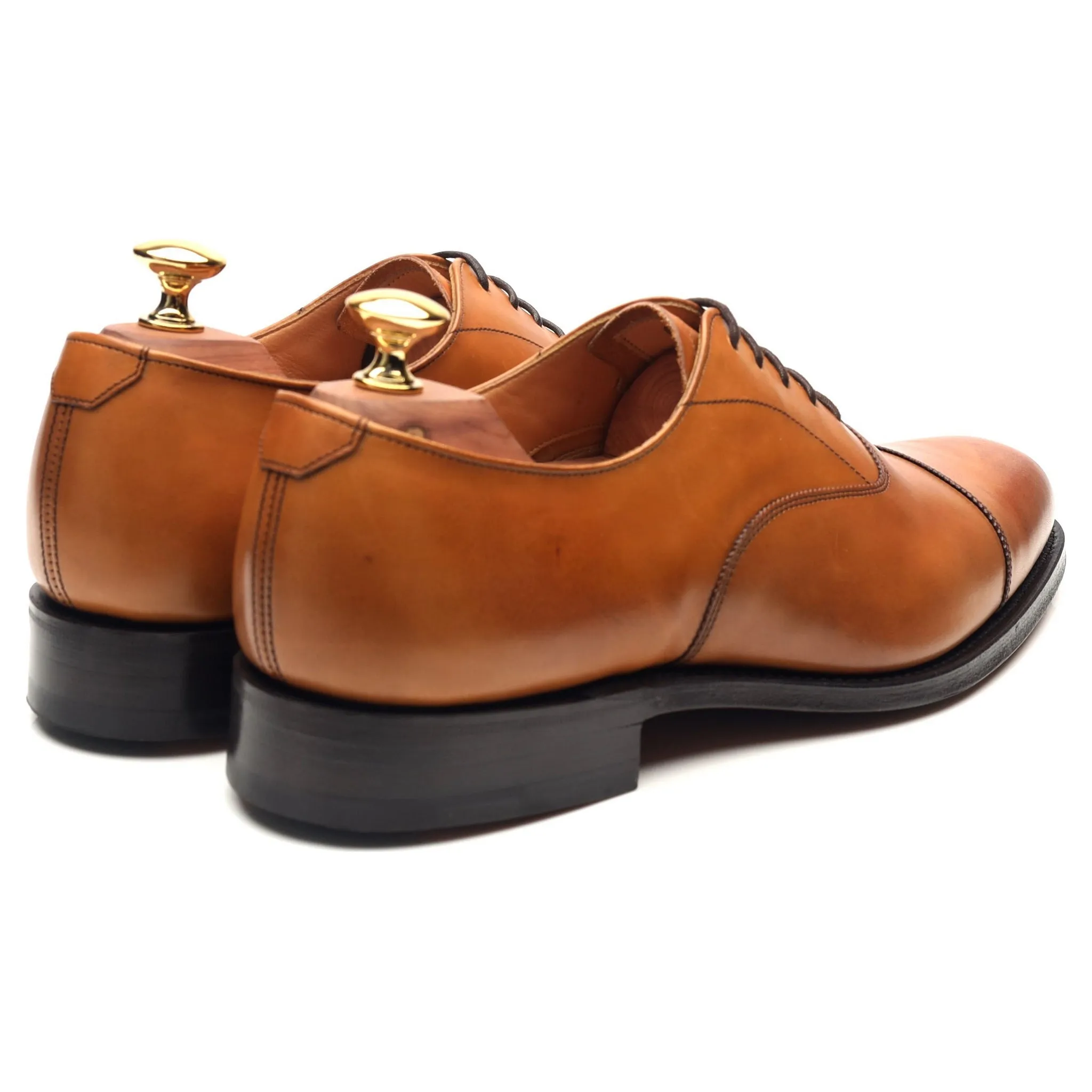 'Ruston' Tan Brown Leather Oxford UK 6 G