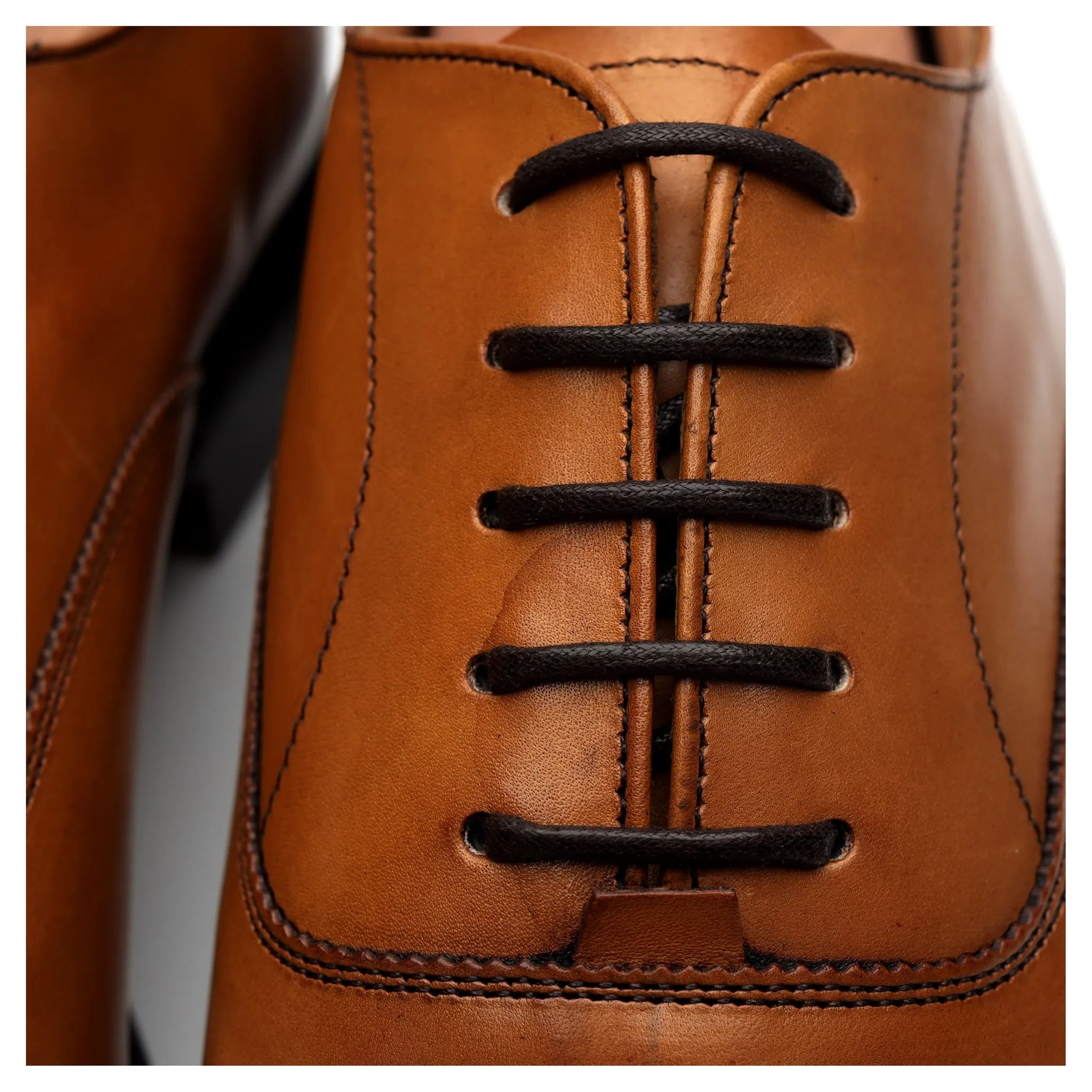 'Ruston' Tan Brown Leather Oxford UK 6 G