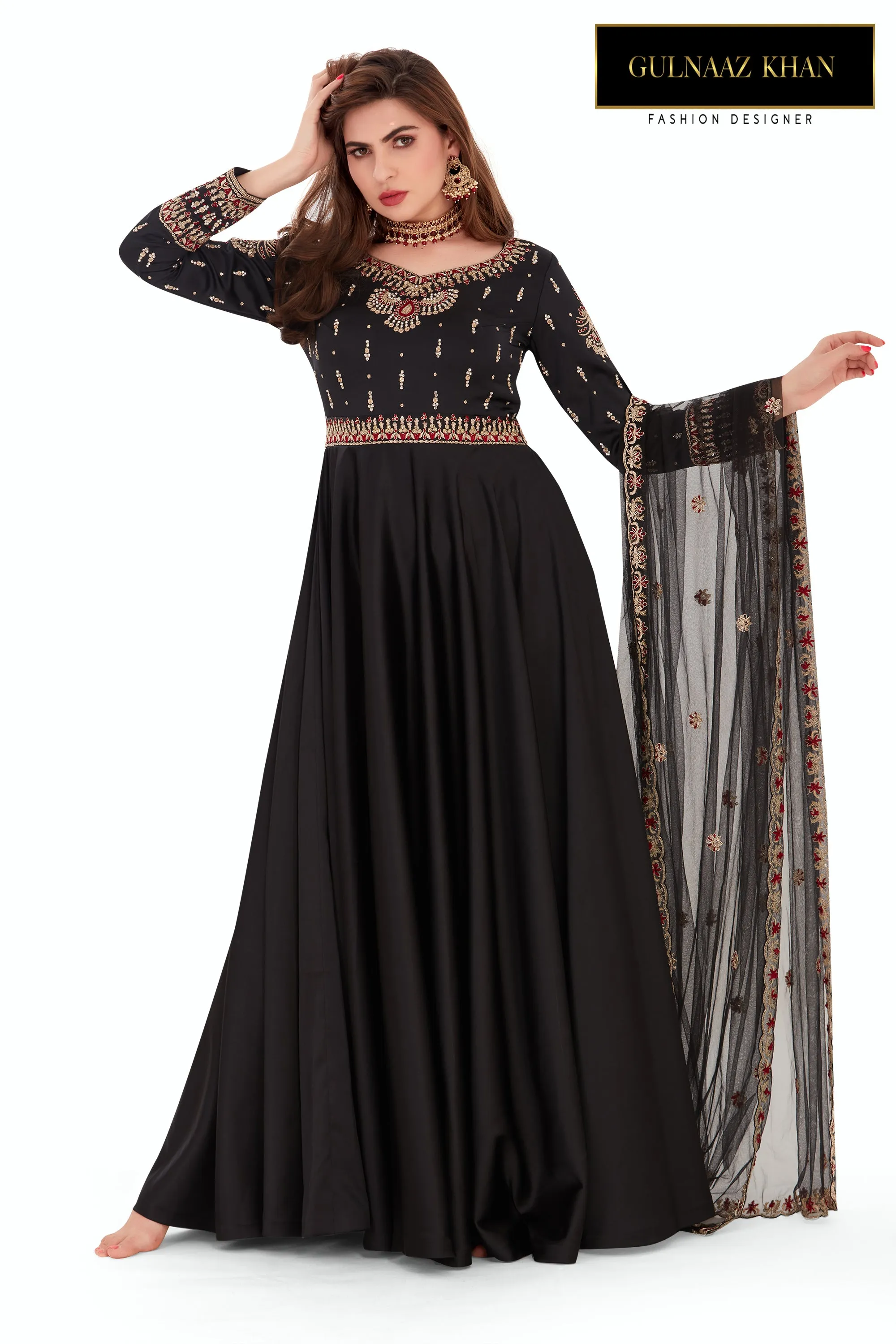 Saima - Black Gown