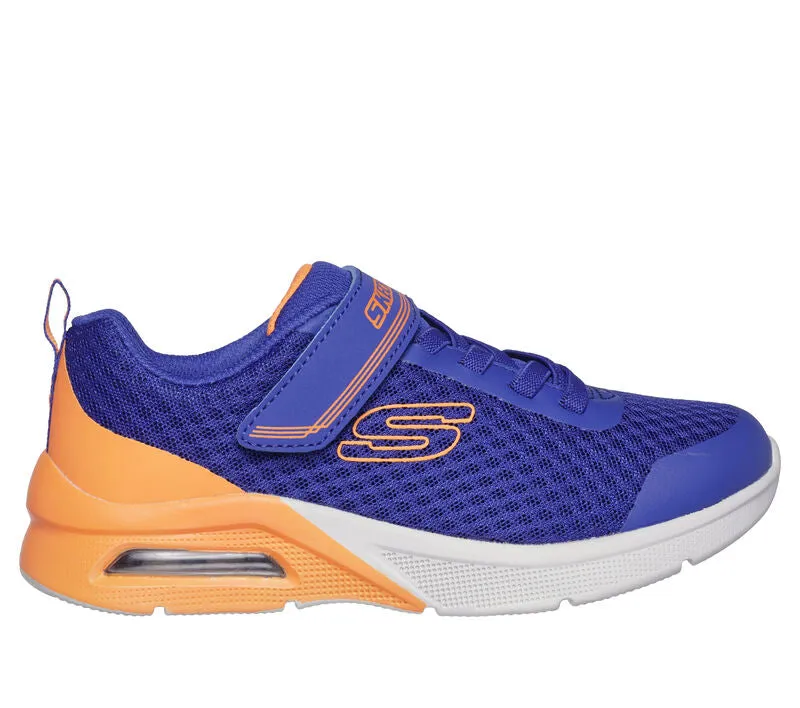 Skechers Boys Trainer Microspec Max Gorvix Royal/Orange