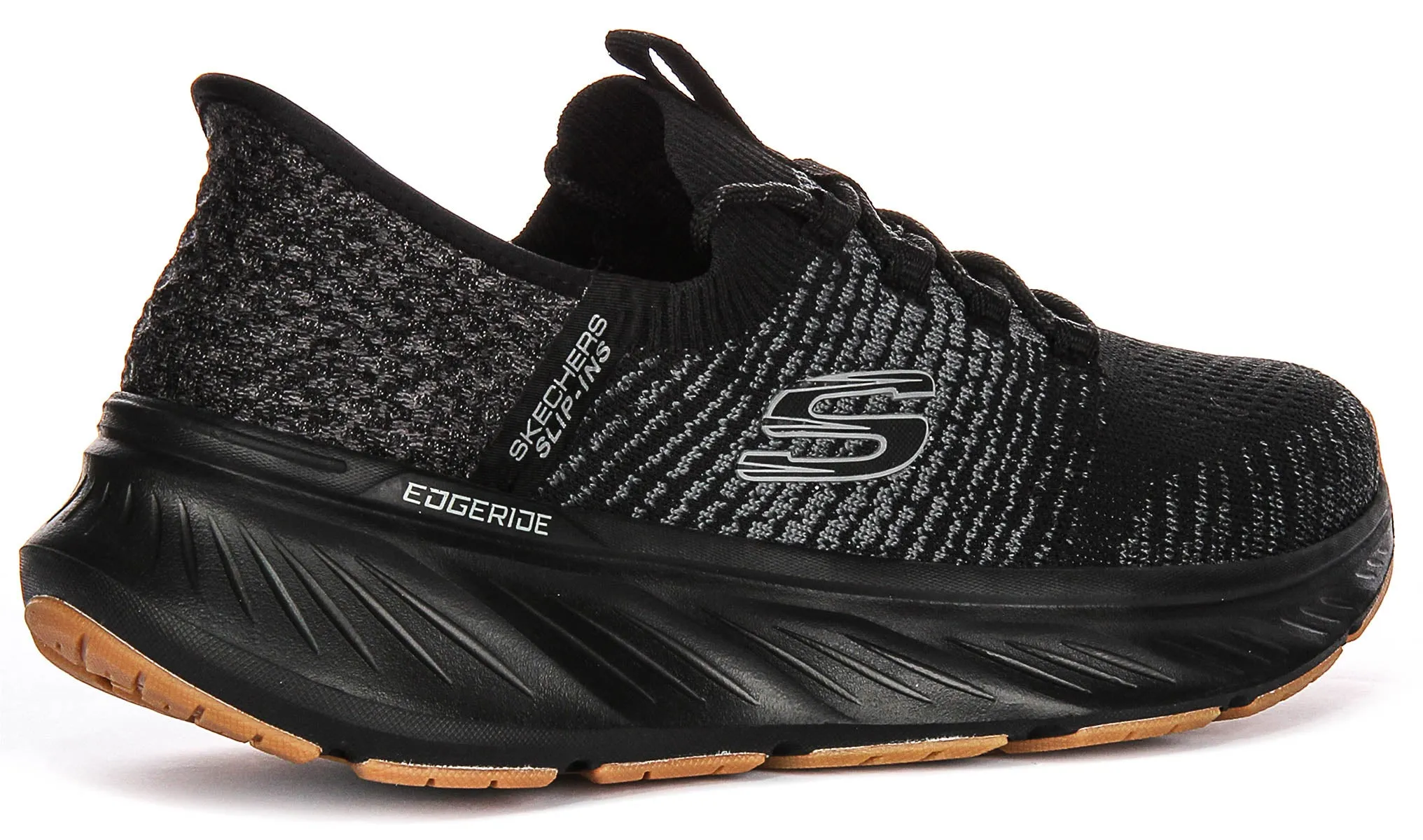 Skechers Edgeride Raygo Slip In Black Grey For Men