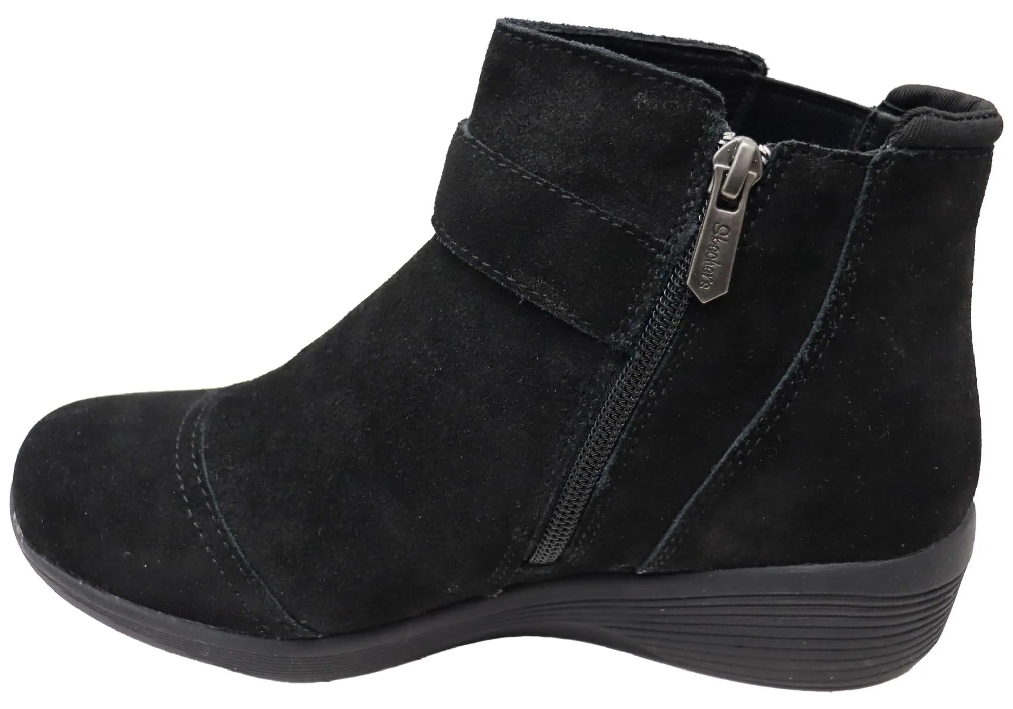 Skechers Womens Arya Fall Days Comfortable Ankle Boots