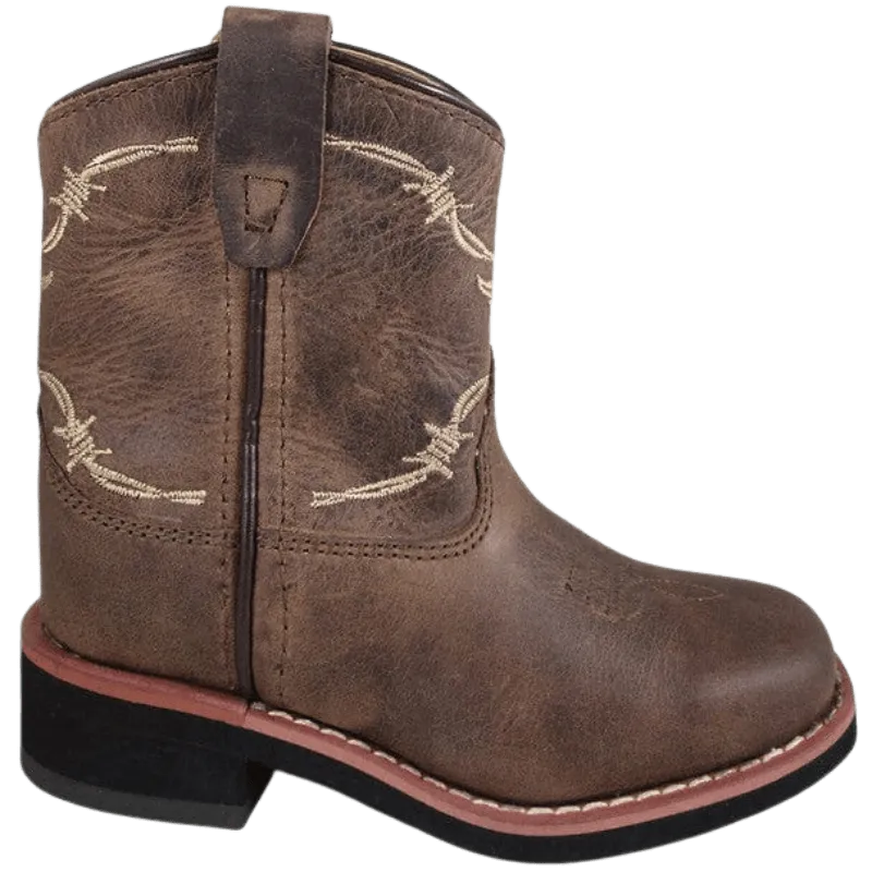 Smoky Mountain Toddler Logan Brown Waxed Distressed Western Boots 3923T